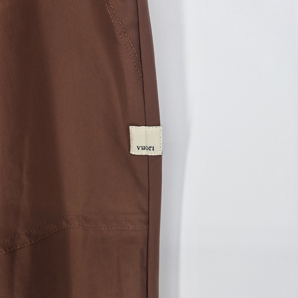 Vuori Miles Joggers Womens Small Brown VW481 Elastic Waist Hiking Active Pants - Picture 2 of 9